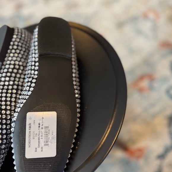 New Steve Madden Delphine Flat with Rhinestone-covered fabric upper - Picture 8 of 12